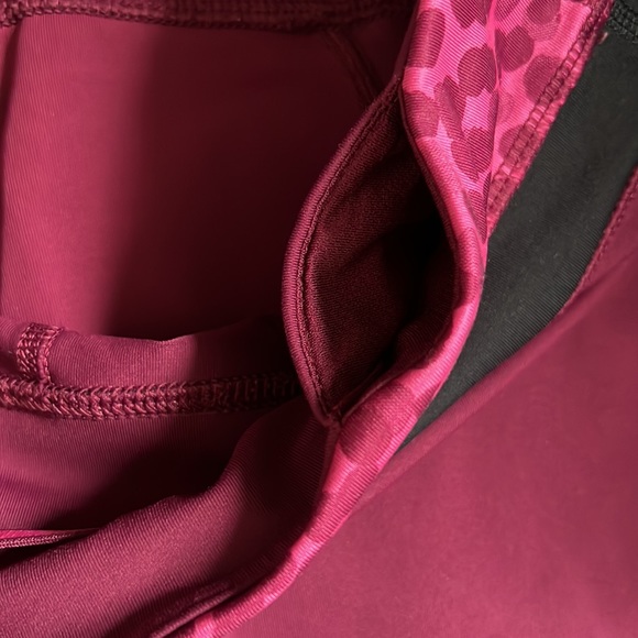 Lululemon Pace Rival Leggings size 4 (small)pants Maroon Dark Adobe Burgandy Red - Picture 5 of 8